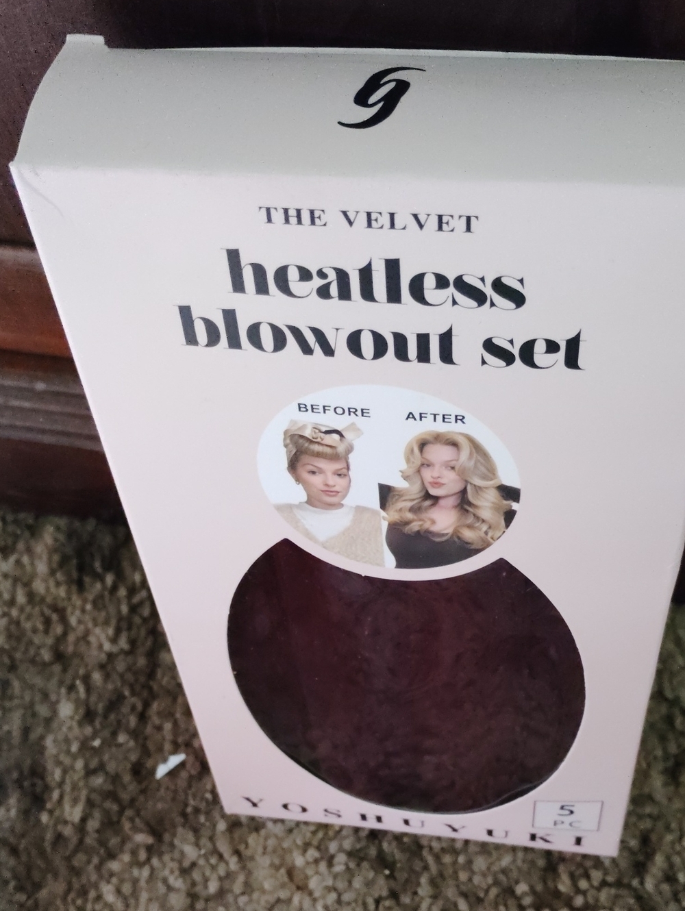 Yoshiyuki Heatless Hair Curlers - Wine Pink
